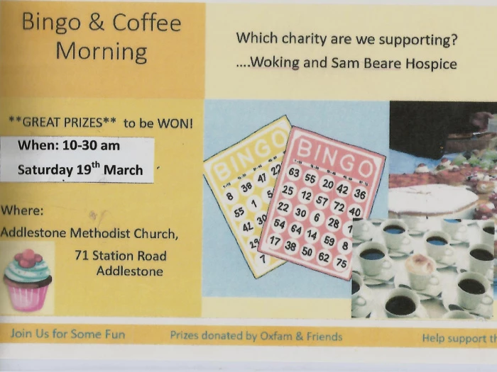 19 march bingo  coffee morning  2022