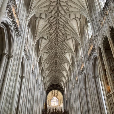 3 june  inside winchester cathedral
