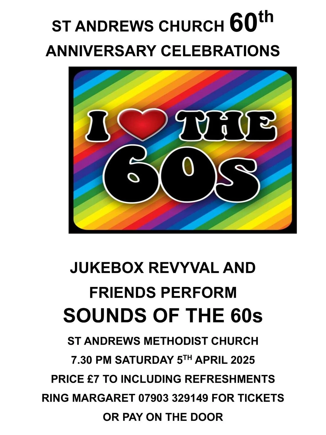 60s concert april 25