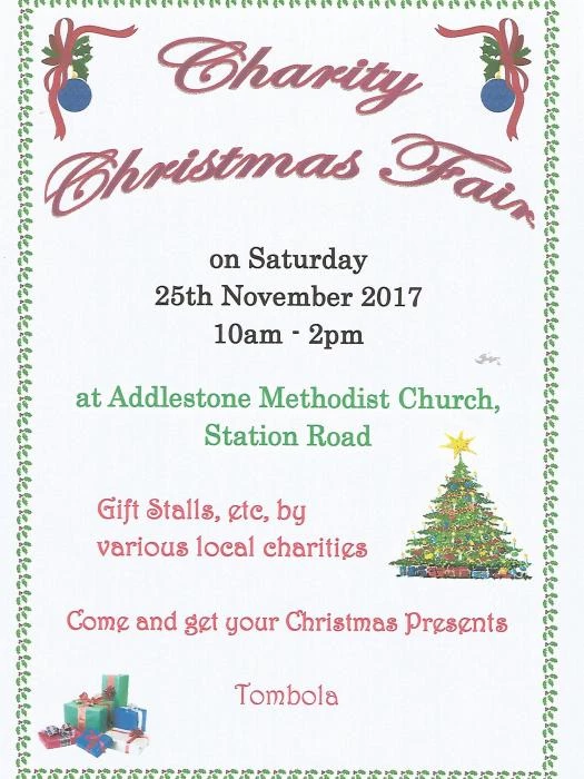 addlestone charity christmas fair  2017