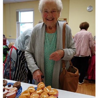 at the cake stall