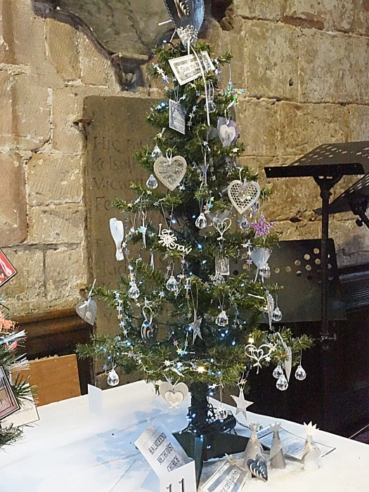 audley st james church christmas tree festival