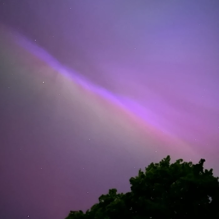 aurora from turnpike by val warner