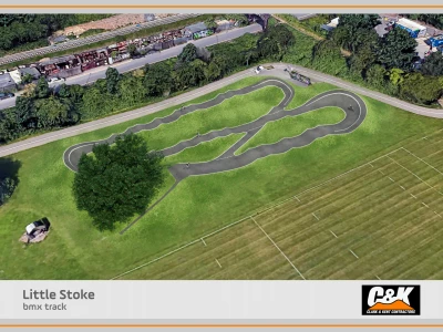 bmx pump track drawing
