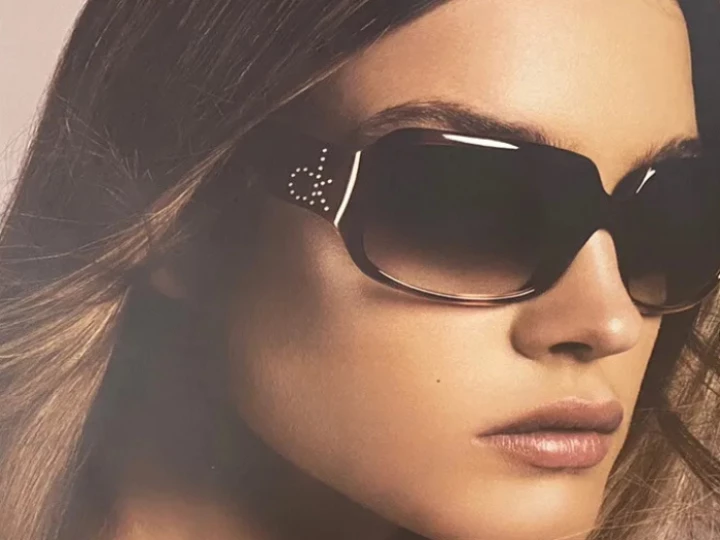 Woman in Calvin Klein sunglasses