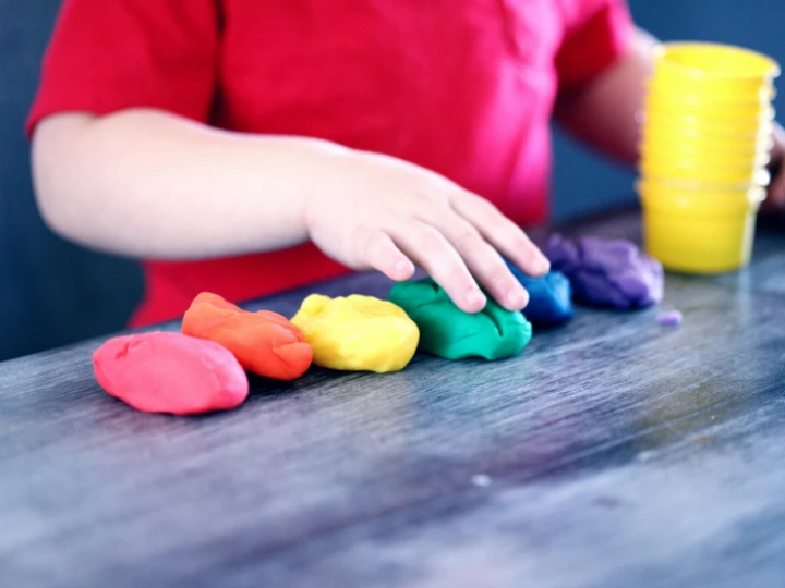 Person Making Clay Figures