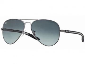 rb8307_029_71_tq Ray-Ban Aviator Carbon Fibre Matte Gunmetal / Grey Gradient Azure