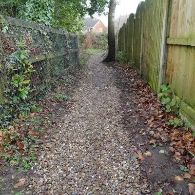 Footpath after