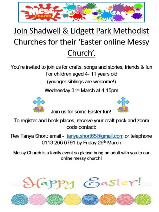 Messy Church Poster – Easter 2021