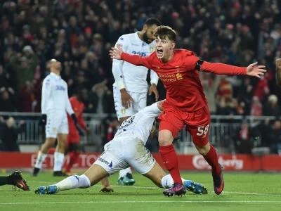 Liverpools-Ben-Woodburn-celebrates-his-goal-against-Leeds-at-Anfield