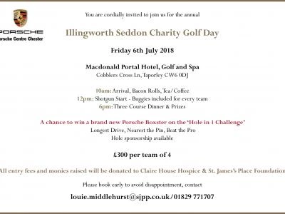 Illingworth Seddon Golf Day 2018 Details