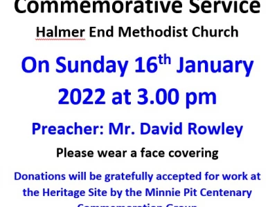 Minnie Pit Disaster Commemorative Service 16th January 2022_220105B