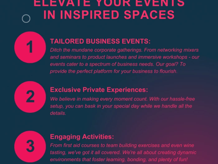 Corporate And Private Event Space At Inspired Villages