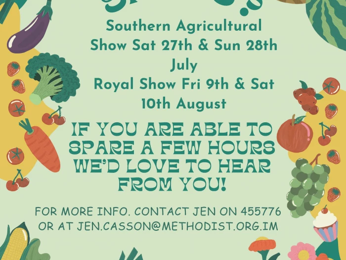 Can you help out at the agricultural shows?