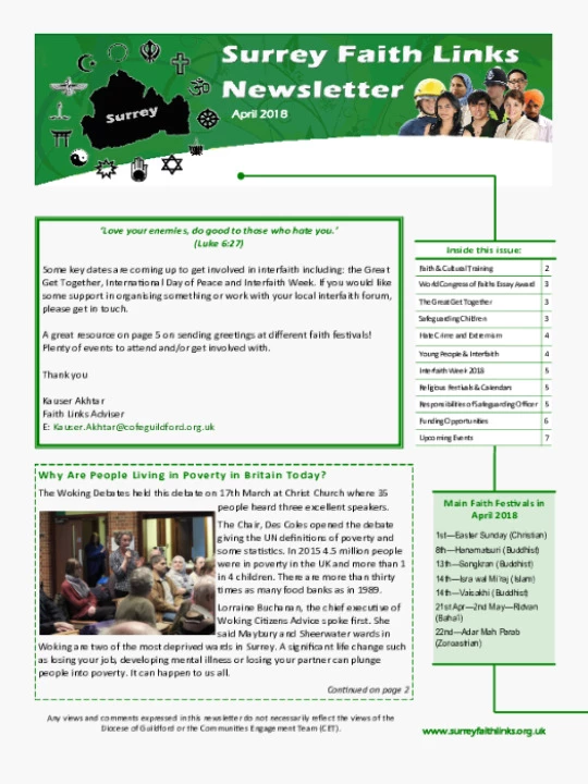 SFL Newsletter April 2018
