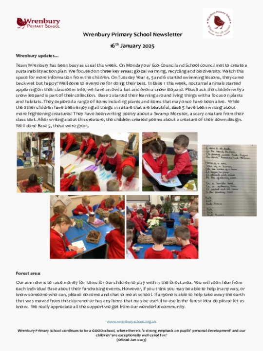 Newsletter 17 Jan 2025