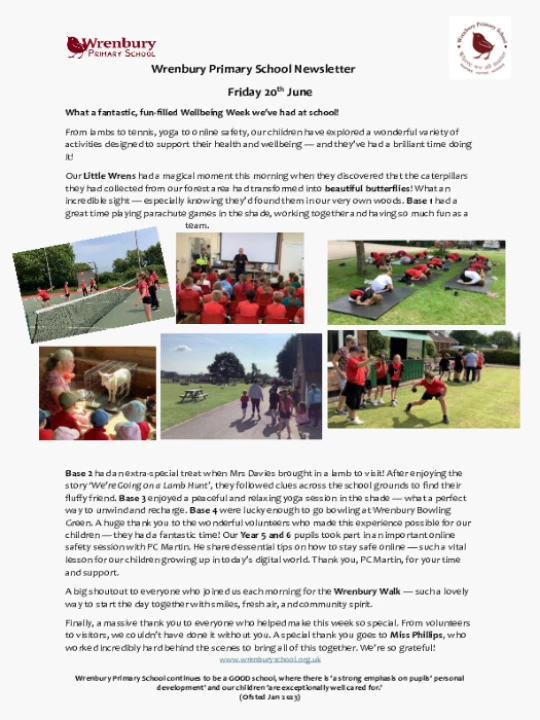 Wrenbury Newsletter