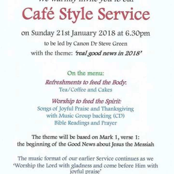 Cafe Style Service – Jan 18