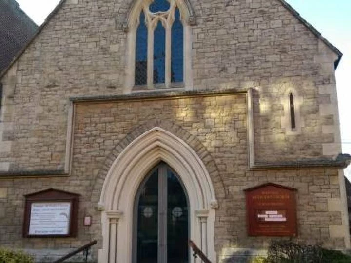 front of church