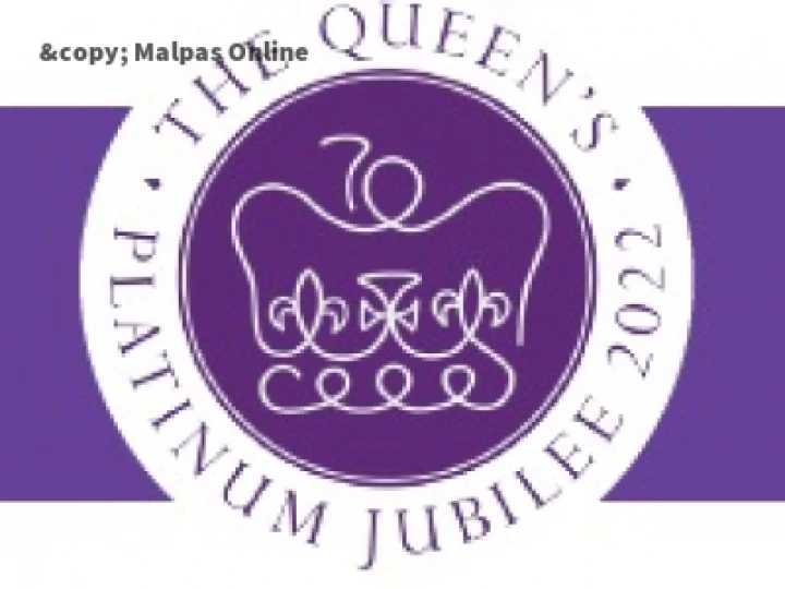 Malpas Platinum Jubilee Logo