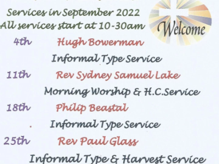 Services in September 2022 – informal note