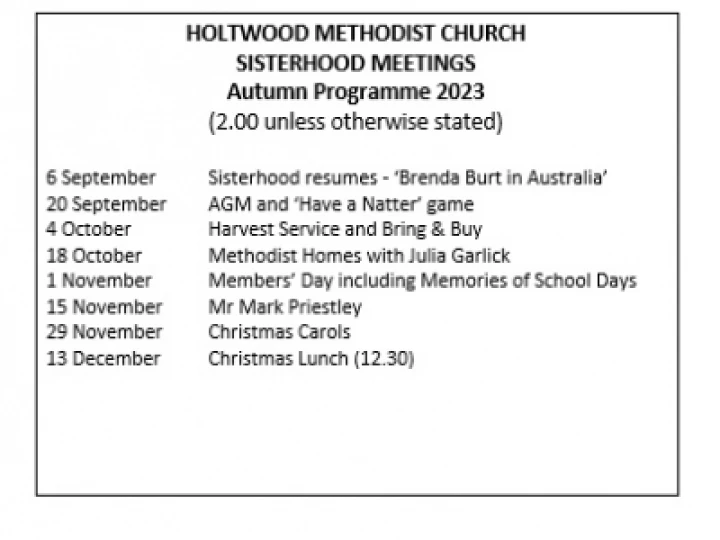 Sisterhood Autumn 2023