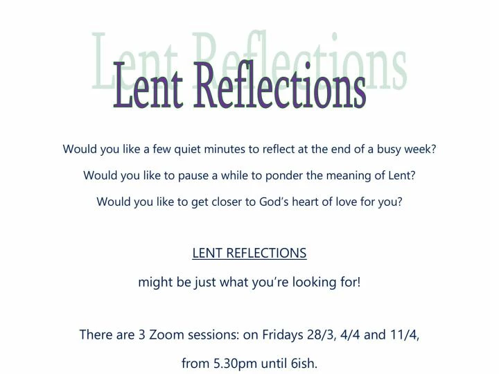 Trinity Lent Reflections 2025