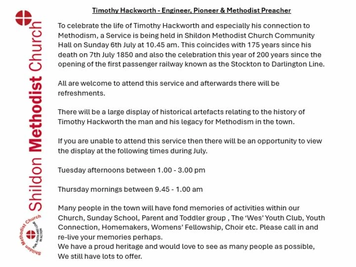 Timothy Hackworth Event At Shildon 10
