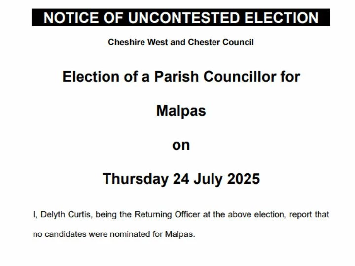 Uncontested Election 30-06-25