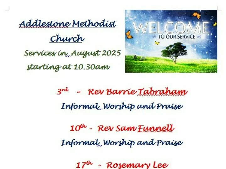 August 2025 Sunday Services