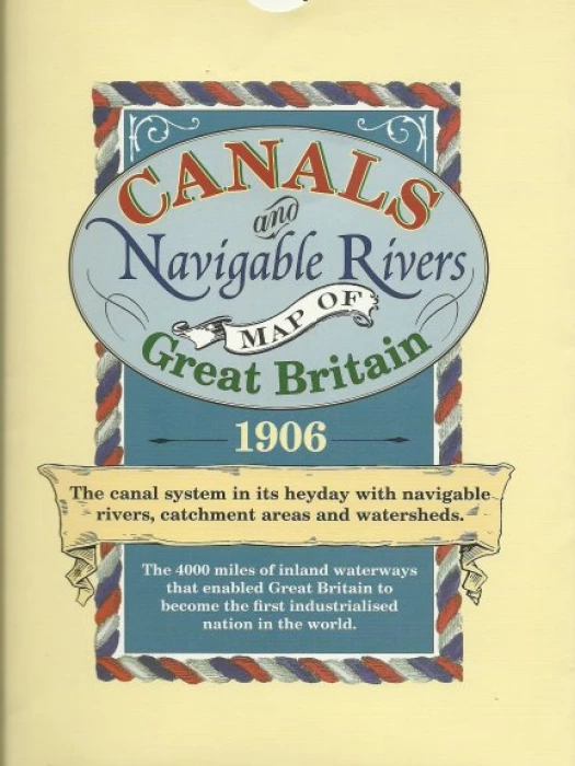 Canals Map of Great Britain 1906
