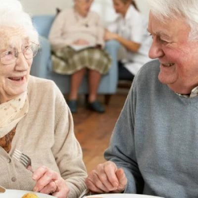 Elderly Folk having a meal