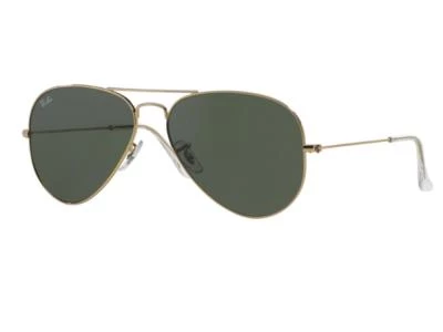 Ray-Ban Aviator In Gold With Classic Crystal Green Lenses RB3025 L0205