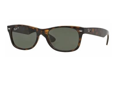 Ray-Ban New Wayfarer In Tortoise With Green Gradient Polarised lenses RB2132 902-58