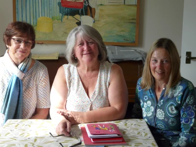 Newly trained BRC Butty Van Chaplains  (l-r) Janet