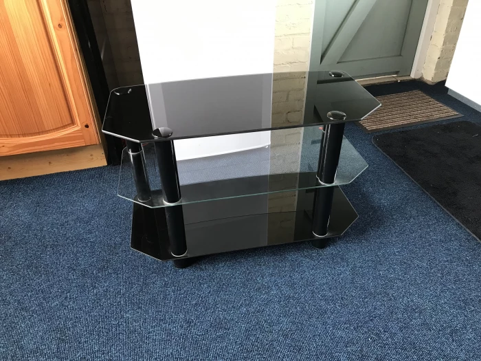 Glass top television table – Items free to a good home!