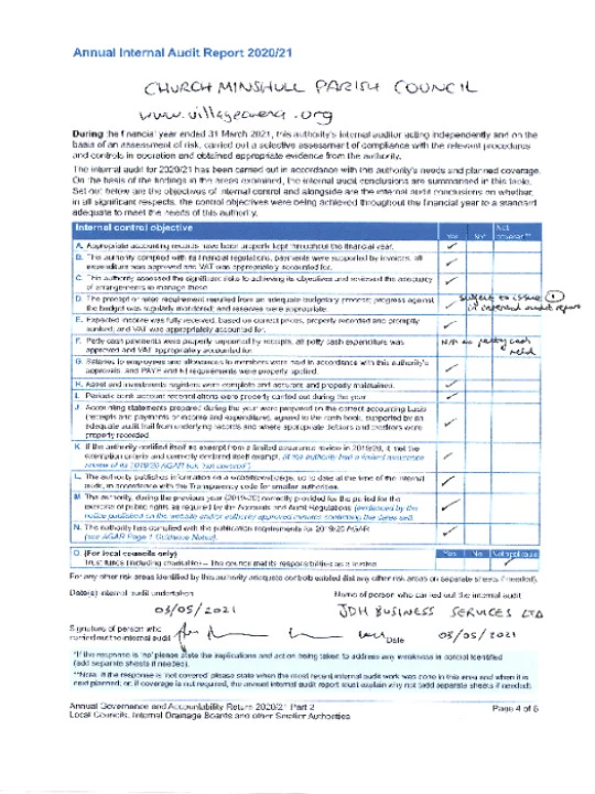 2020-21 Internal Audit Report
