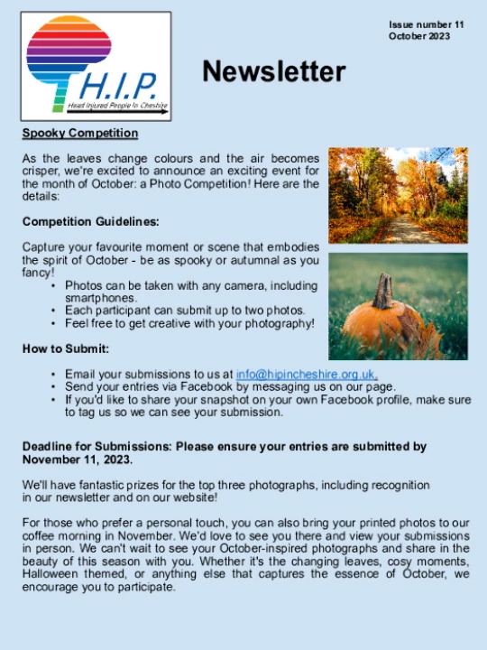 Newsletter 11 October 2023