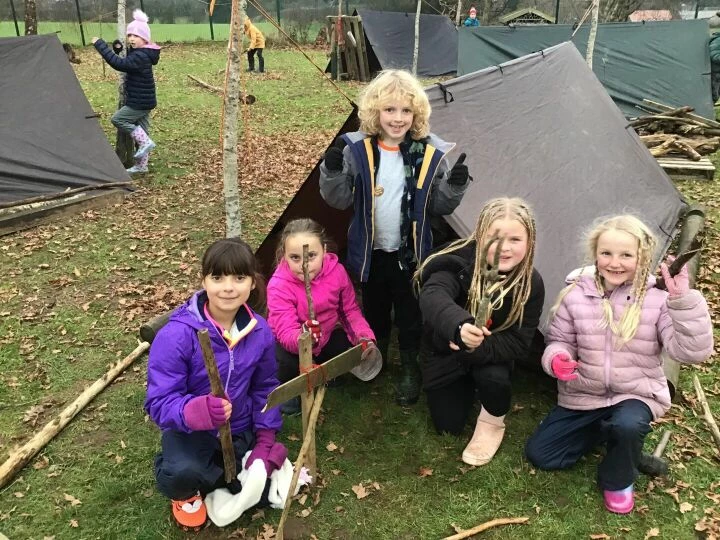 Forest school shelters