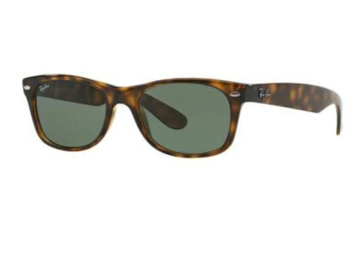 Ray-Ban New Wayfarer In Tortoise With Crystal Green Lenses RB2132 902L