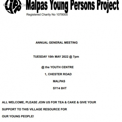 Young Persons Project May 2022