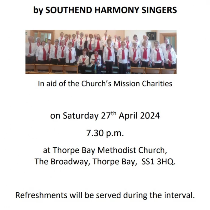 A Spring Charity Concert At Thorpe Bay Methodist