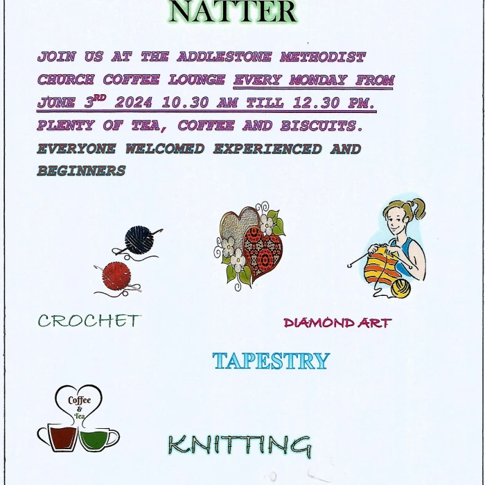Knit, Craft and Natter – weekly