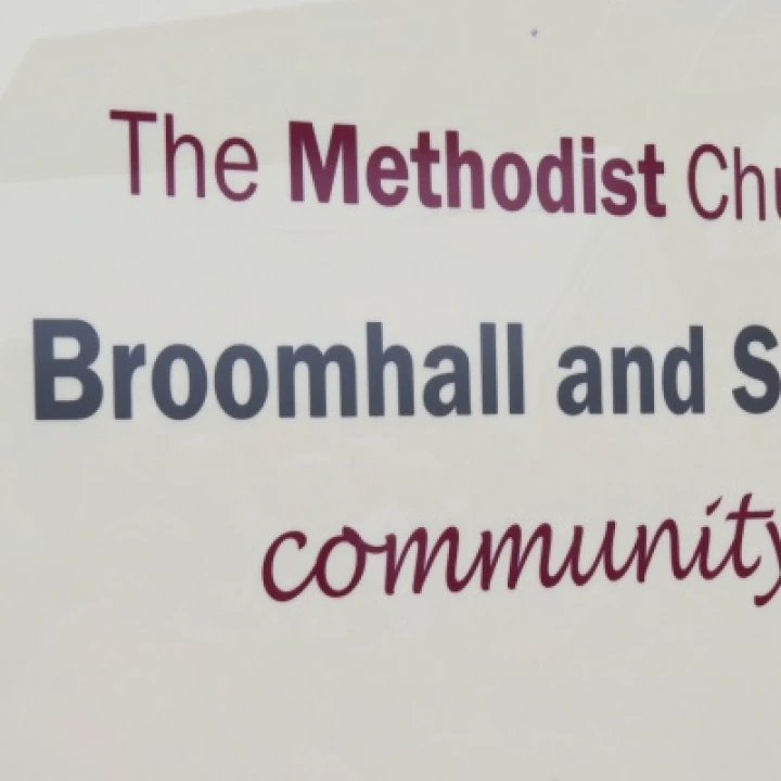 Broomhall and Sound Church sign