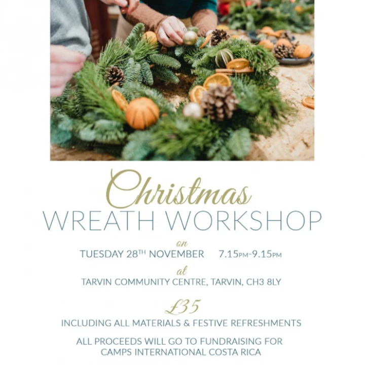 Charity Wreath Workshop Poster 2023