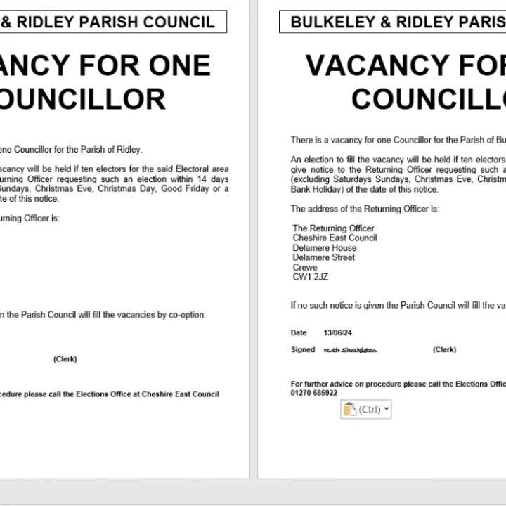 Casual Vacancy June 2024