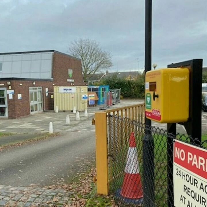 Defibrillator At Community Centre