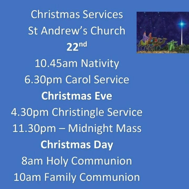St Andrews Christmas Services 2024 4x3