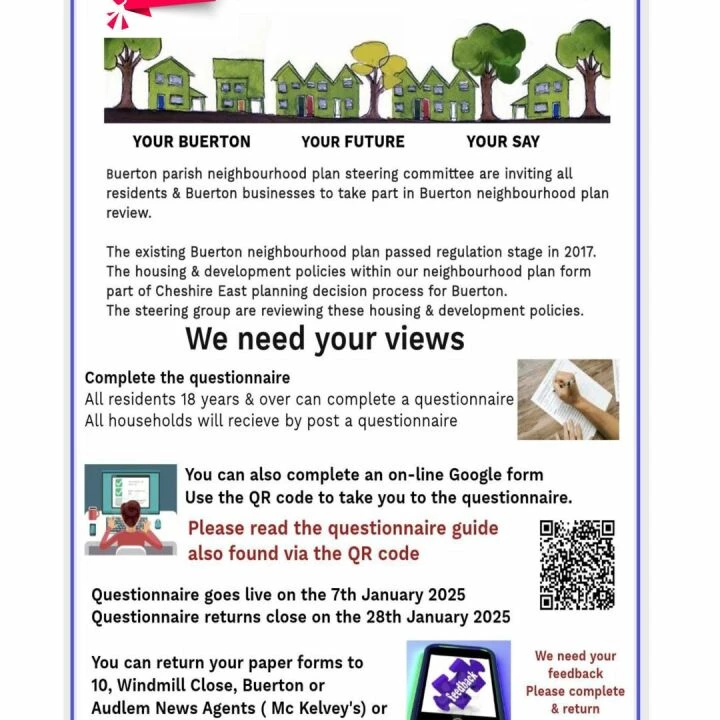 Questionnaire Flyer Notice Board 1