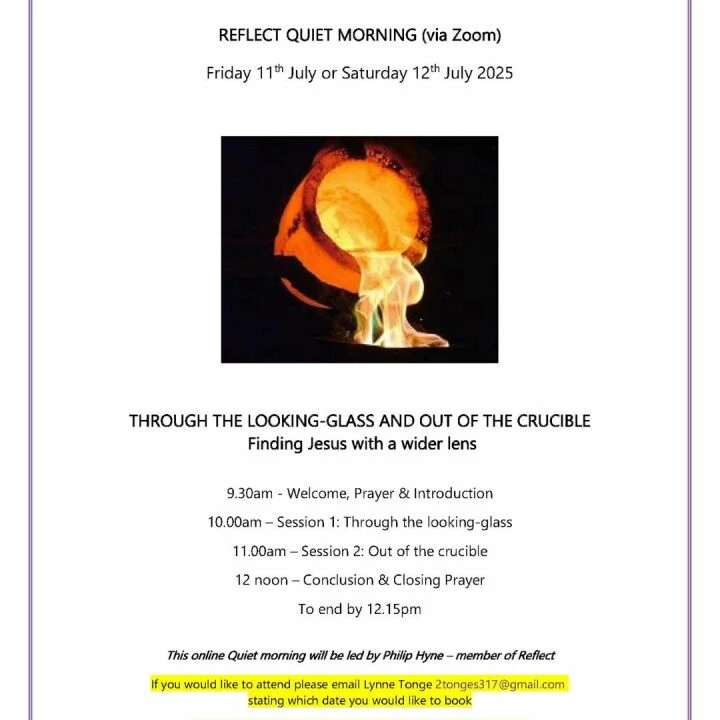 Reflect Quiet Mornings – July 2025 – Flyer